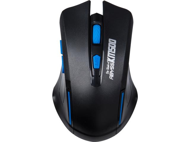 Kit Wireless Marvo - Tastatura KW500, USB, Black-Blue + Mouse Optic MW500, USB, Black-Blue