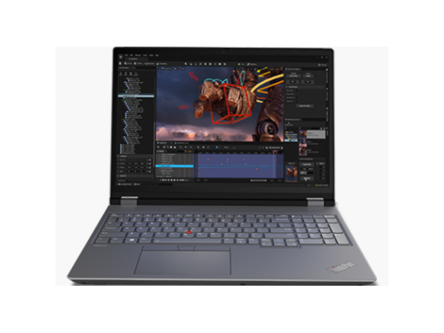 Laptop Lenovo ThinkPad P16 Gen 2, Intel Core i7-13850HX, 16inch, RAM 32GB, SSD 1TB, nVidia RTX 2000 8GB, 4G, Windows 11 Pro, Storm Grey - DESIGILAT