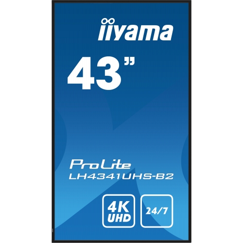 Business Display Iiyama Seria ProLite LH4341UHS-B2, 43inch, 3840x2160pixeli, Black