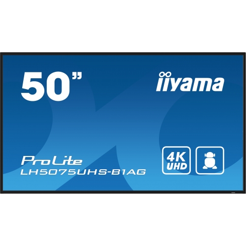 Business Display Iiyama Seria ProLite LH5075UHS-B1AG, 50inch, 3840x2160pixeli, Black