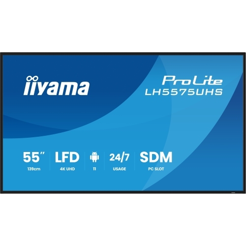 LH5575UHS-B2AG 55IN 3840X2160/UHD IPS 500CD/M 2X10W HDMI