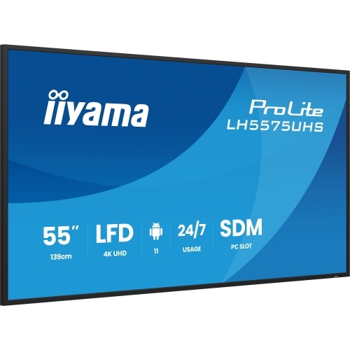 LH5575UHS-B2AG 55IN 3840X2160/UHD IPS 500CD/M 2X10W HDMI