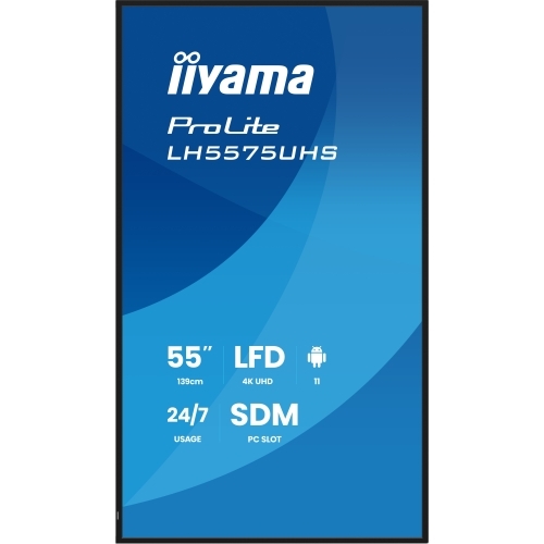 LH5575UHS-B2AG 55IN 3840X2160/UHD IPS 500CD/M 2X10W HDMI