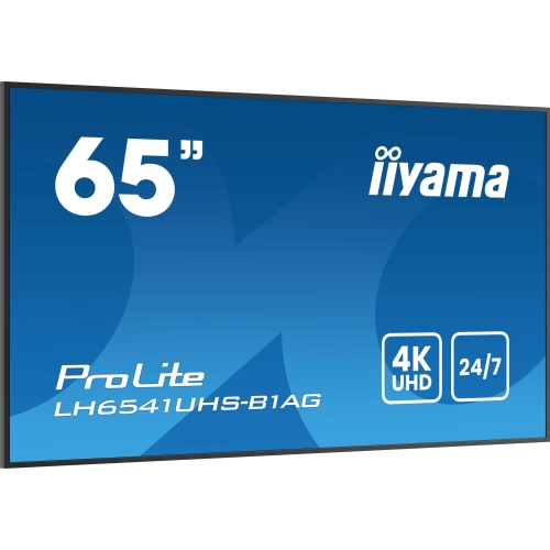 Business Display Iiyama Seria LH41 LH6541UHS-B1AG, 65 inch, 3840x2160 pixeli, Black