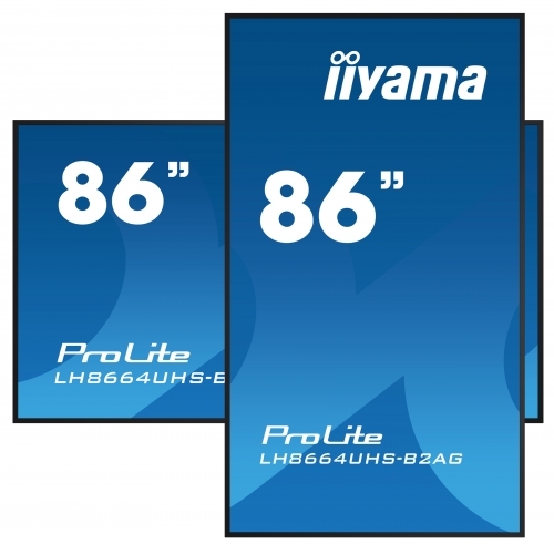 Business Display Iiyama Seria ProLite LH8664UHS-B2AG, 86inch, 3840x2160pixeli, Black