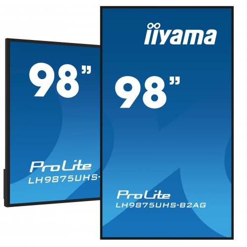 Business Display Iiyama Seria ProLite LH9875UHS-B2AG, 98inch, 3840x2160pixeli, Black