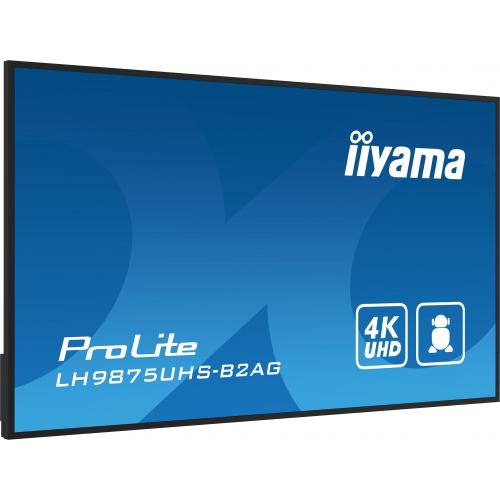 Business Display Iiyama Seria ProLite LH9875UHS-B2AG, 98inch, 3840x2160pixeli, Black