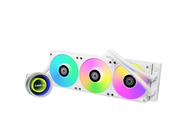 Cooler procesor Lian Li Galahad II Trinity 360, ARGB LED, 3 x 120 mm, White