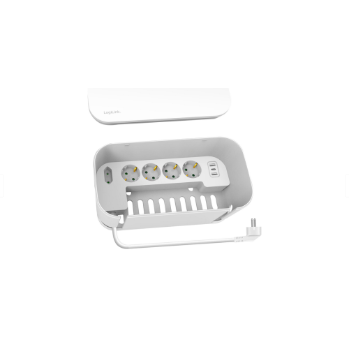 Prelungitor Logilink LPS281U, 5 x Schuko, 1.5 m, White