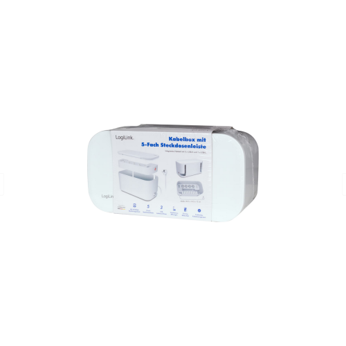 Prelungitor Logilink LPS281U, 5 x Schuko, 1.5 m, White