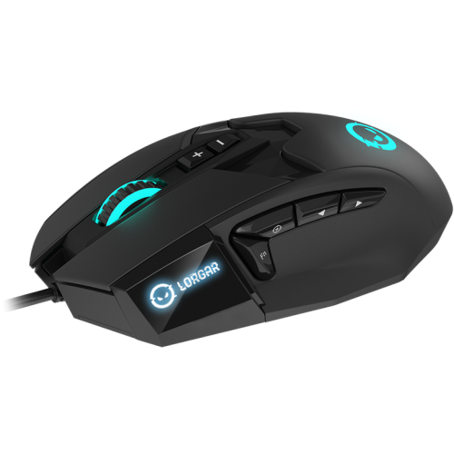 Mouse Optic LORGAR Stricter 579, RGB LED, USB-A, Black