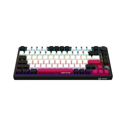 Tastatura LORGAR KBP7075W, RGB LED, USB/USB Wireless/Bluetooth, Black