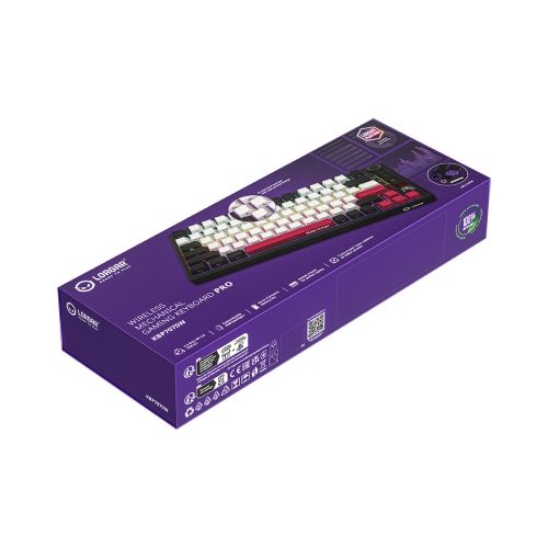 Tastatura LORGAR KBP7075W, RGB LED, USB/USB Wireless/Bluetooth, Black