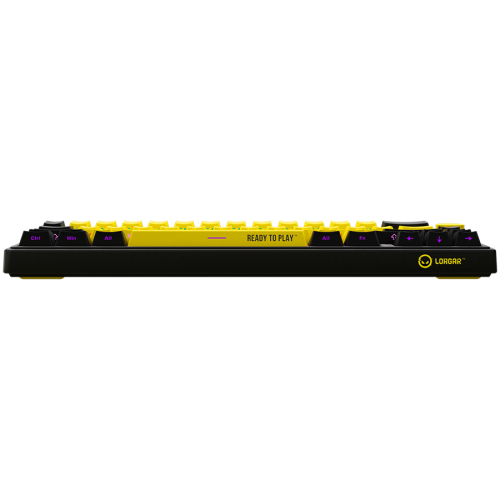 Tastatura LORGAR KBP70MW, RGB LED, USB Wireless/Bluetooth, Black-Yellow