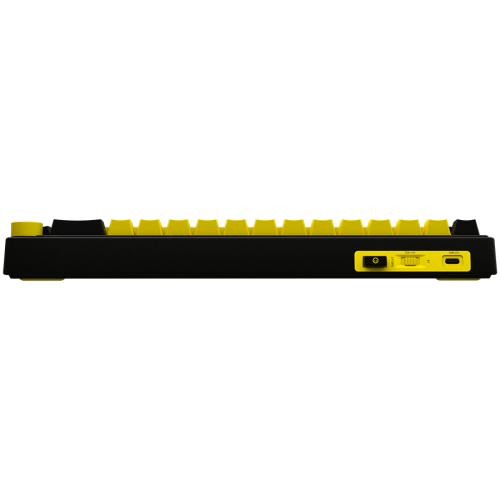 Tastatura LORGAR KBP70MW, RGB LED, USB Wireless/Bluetooth, Black-Yellow