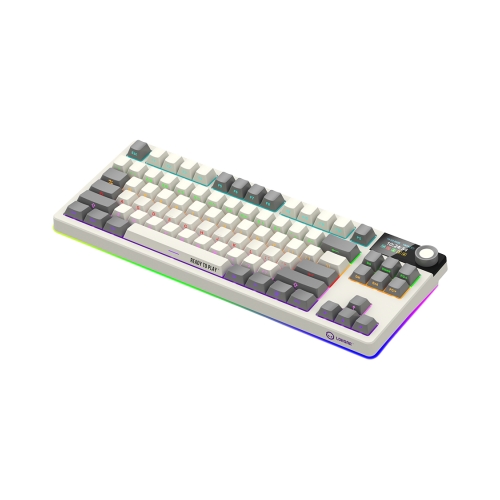 Tastatura LORGAR KBP70TKLW, RGB LED, USB/USB Wireless/Bluetooth, Beige