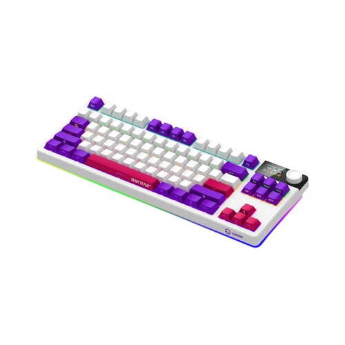 Tastatura LORGAR KBP70TKLW, RGB LED, USB/USB Wireless/Bluetooth, White