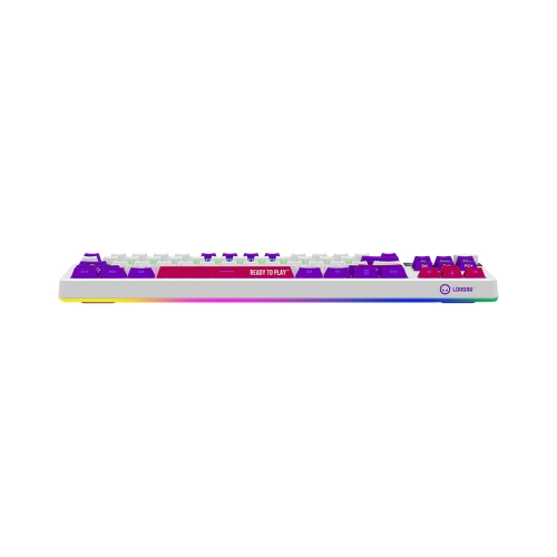 Tastatura LORGAR KBP70TKLW, RGB LED, USB/USB Wireless/Bluetooth, White