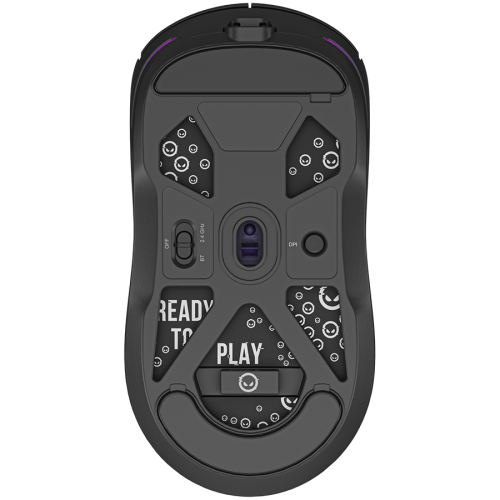 Mouse Optic LORGAR MSA10W, RGB LED, USB Wireless/Bluetooth, Black