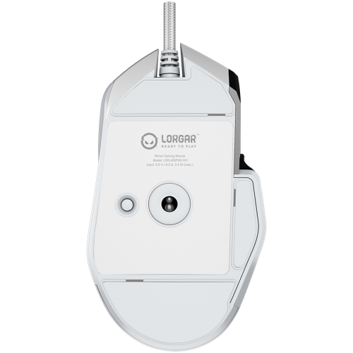 Mouse Optic LORGAR MSP80, RGB LED, USB, White