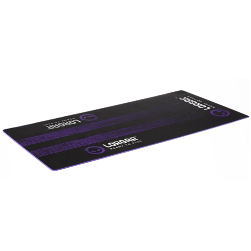 LORGAR RX1FM, Sim Racing Floor Mat Advanced, Stitched edge, 1,700X700X3 mm, Black/purple
