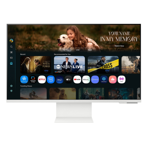 Monitor LED Samsung Smart LS32FM801UUXDU, 32 inch, 3840x2160 pixeli, 4ms GTG, White