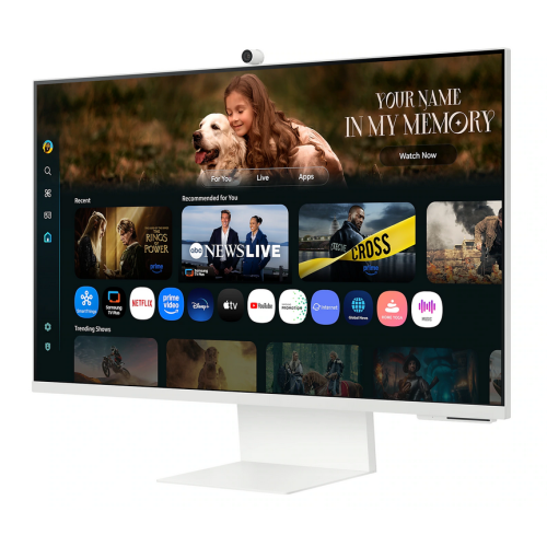 Monitor LED Samsung Smart LS32FM801UUXDU, 32 inch, 3840x2160 pixeli, 4ms GTG, White