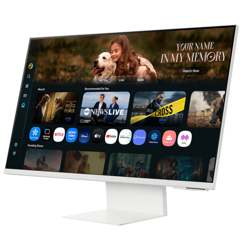 Monitor LED Samsung Smart LS32FM801UUXDU, 32 inch, 3840x2160 pixeli, 4ms GTG, White