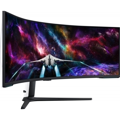 Monitor QLED Curbat Samsung Odyssey Neo G9 LS57CG952NUXEN, 57inch, 7680x2160, 1ms GTG, White-Black