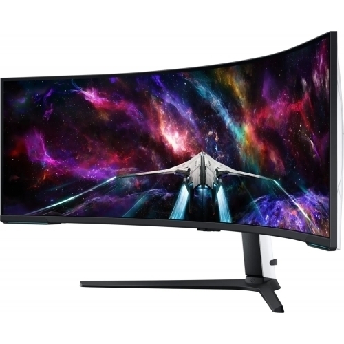 Monitor QLED Curbat Samsung Odyssey Neo G9 LS57CG952NUXEN, 57inch, 7680x2160, 1ms GTG, White-Black