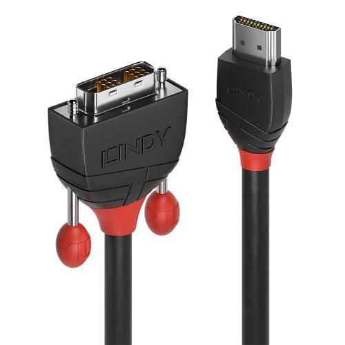 Cablu Lindy 36271, HDMI - DVI-D, 1m, Black