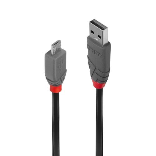 Cablu Lindy LY-36732, USB 2.0 - microUSB, 1m, Black