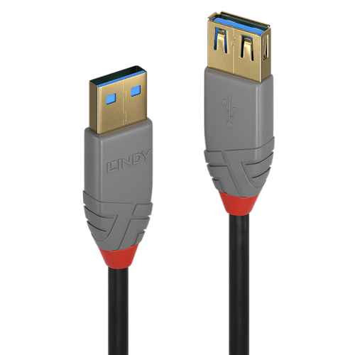 Cablu Lindy 2m USB 3.2 Type Ext Anthra