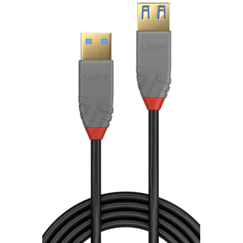 Cablu Lindy 2m USB 3.2 Type Ext Anthra