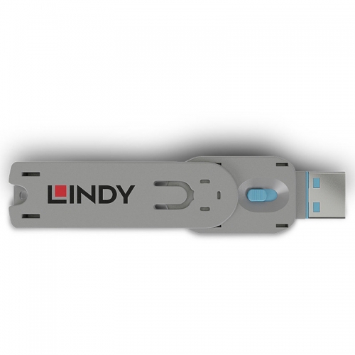 Blocker Lindy 40622, USB-A, Grey-Blue, 4 bucati
