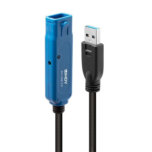 Cablu Lindy 43158, USB 3.0 male - USB 3.0 female, 40m, Black