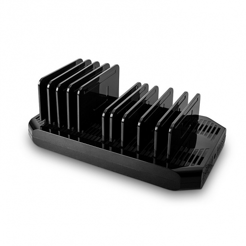 Statie incarcare Lindy 73435, 10x USB-A, 120W, Black