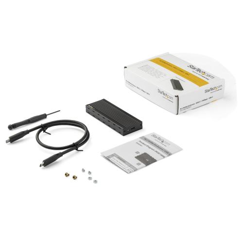Rack SSD Startech, USB Tip C, M.2 NVMe, Black