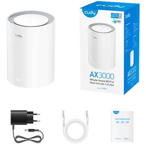 Cudy AX3000 Wi-Fi 6 Mesh 2.5G Solution, White
