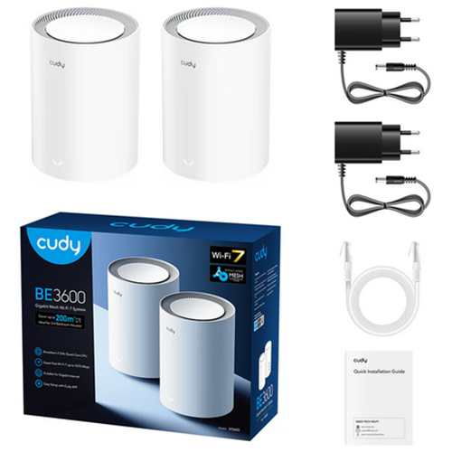 Router Wireless Cudy M3600, 3 x LAN, 2 bucati
