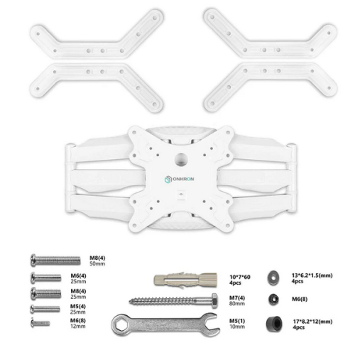 Suport TV Onkron M5-W, 39 - 65 inch, White