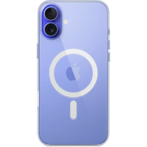 Protectie pentru spate Apple Silicone cu MagSafe pentru iPhone 16 Plus, Clear