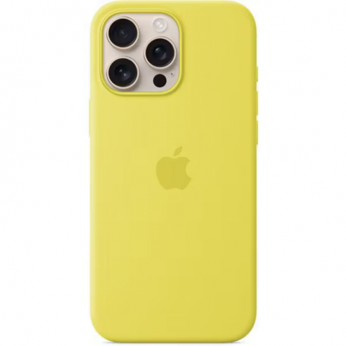 Protectie pentru spate Apple Silicone cu MagSafe pentru iPhone 16 Pro Max, Star Fruit