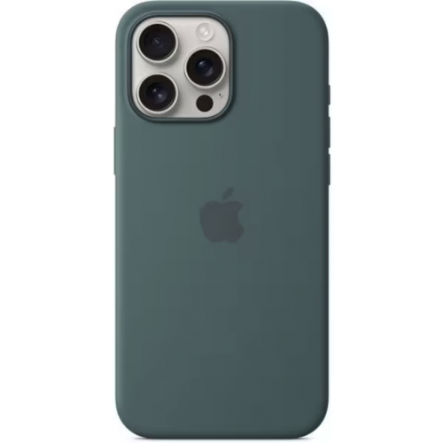Protectie pentru spate Apple iPhone 16 Pro Max Silicone cu MagSafe, Lake Green