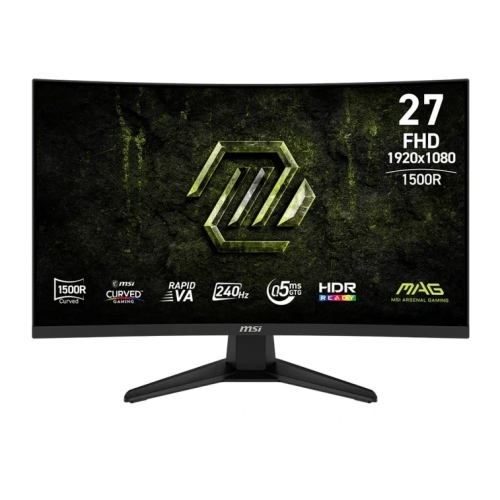 MSI MAG 275CF X24 27inch Gaming Monitor Curved FHD VA 300 cd/m 240MHz 0.5ms 2xHDMI DP