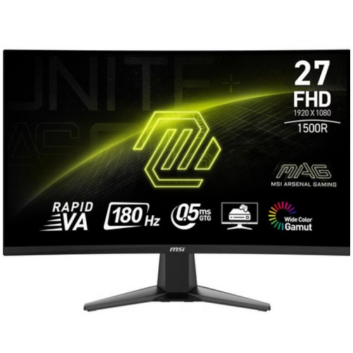 Monitor LED MSI MAG 27C6F, 27inch, 1920x1080, 0.5ms GtG, Black
