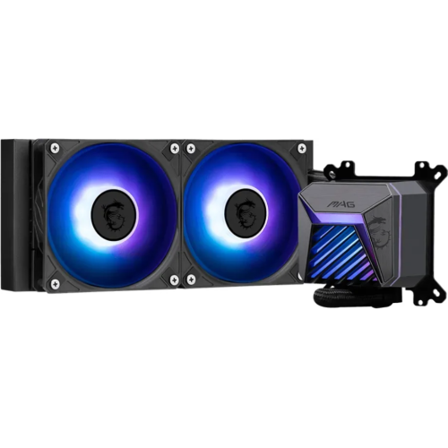 Cooler procesor MSI MAG CORELIQUID A15 240, ARGB LED, 2 x 120 mm, Black