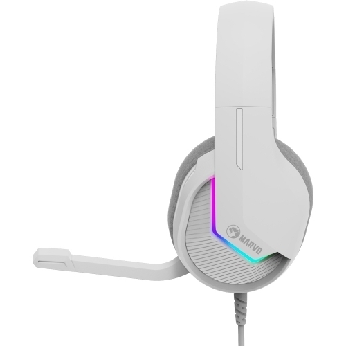 Casti cu microfon MARVO H8618, stereo, USB, White