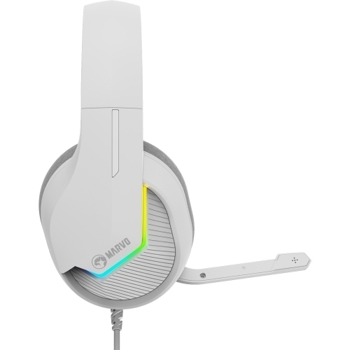 Casti cu microfon MARVO H8618, stereo, USB, White