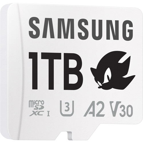 Memory Card microSDXC Samsung PRO Plus Sonic the Hedgehog 1 TB, Class 10, UHS-I U3, V30, A2 + Adaptor SD